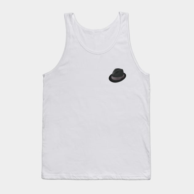 Black hat Tank Top by Three Hats